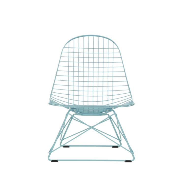 Fauteuil EAMES WIRE CHAIR LKR Bleu ciel VITRA
