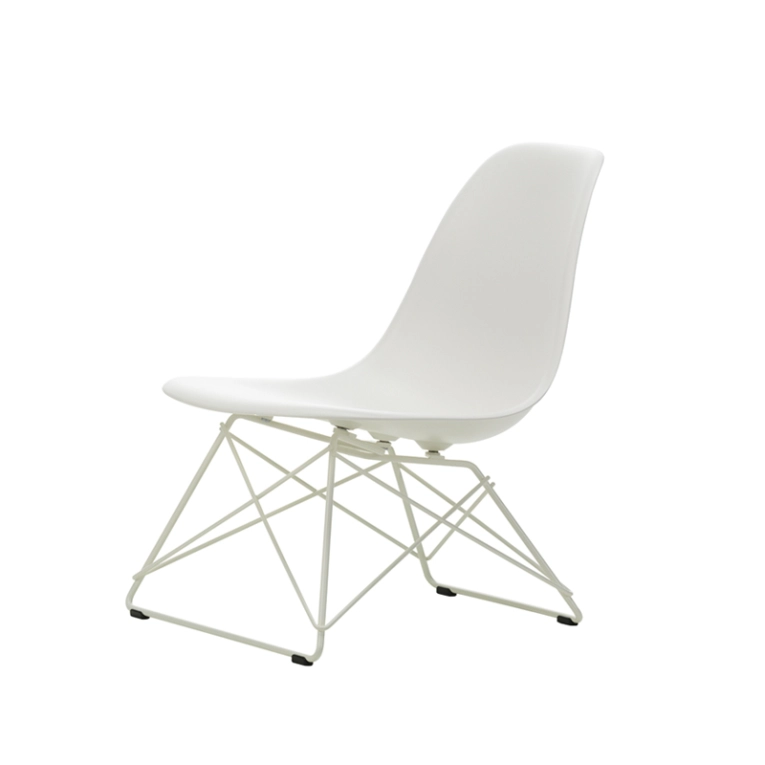 Fauteuil EAMES PLASTIC CHAIR LSR Blanc RE/ blanc finition époxy VITRA