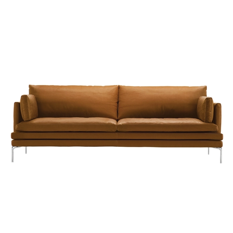 Canapé WILLIAM 3 places L 224 Marron 0414 ZANOTTA