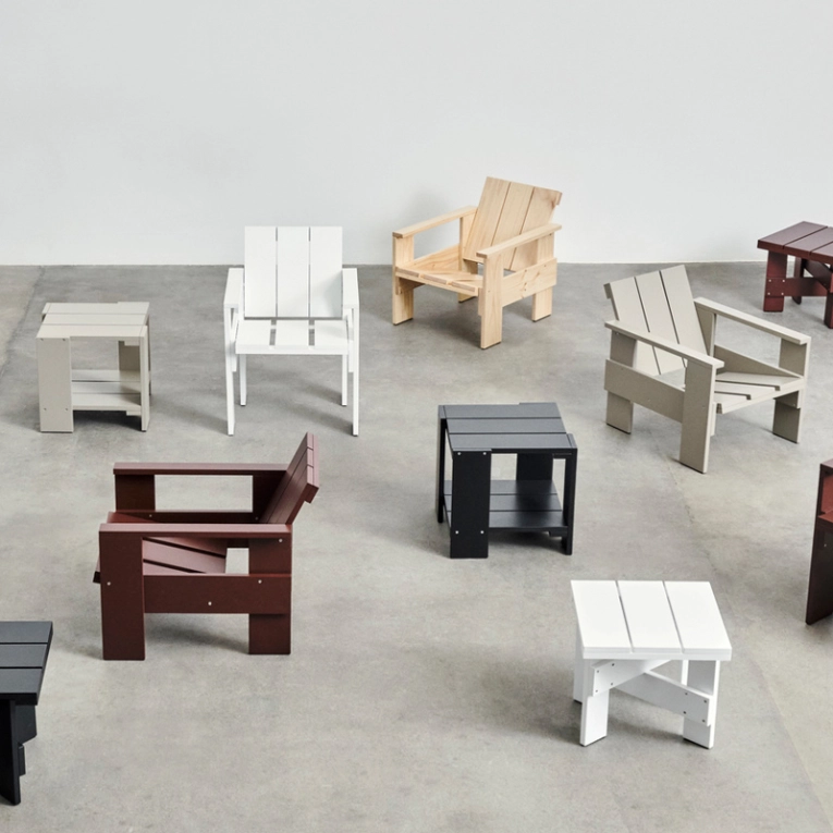 Table basse extérieur Table basse CRATE Blanc HAY