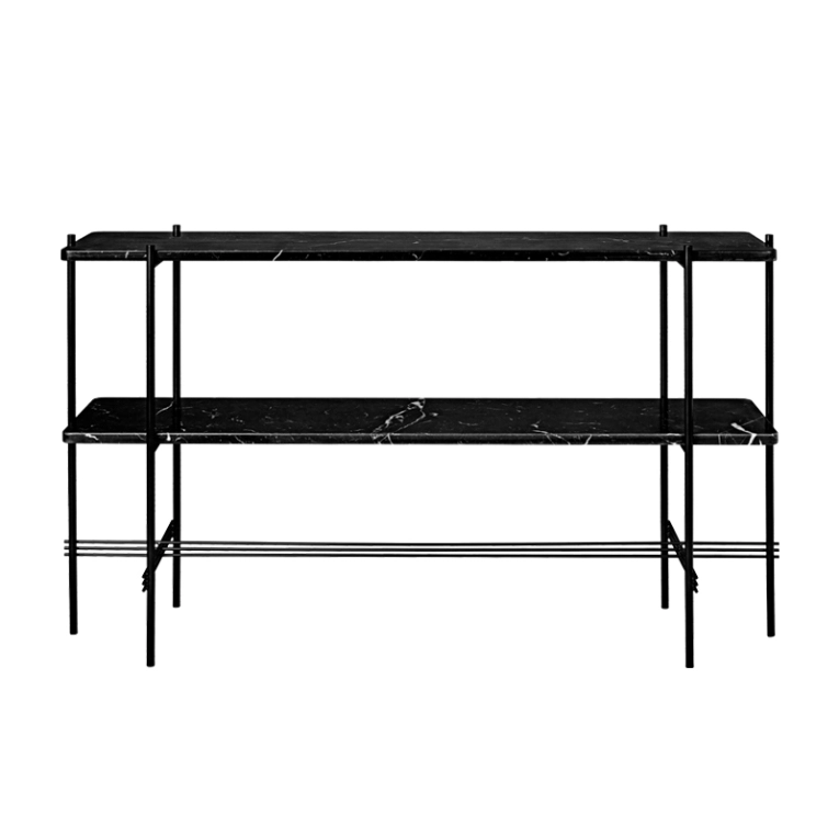 Console TS H 72 Marbre Marquina noir GUBI