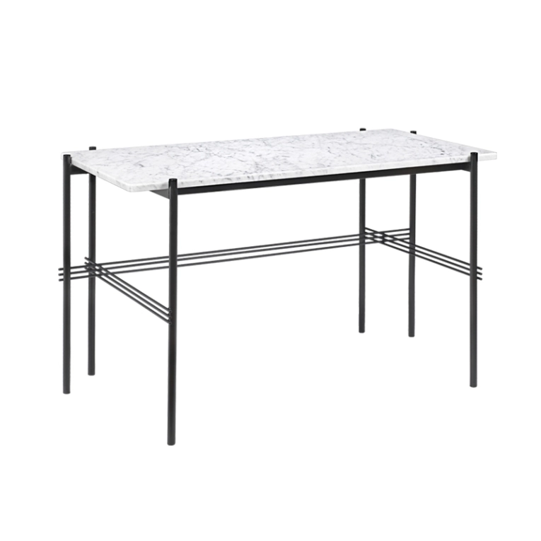 Bureau TS DESK Marbre Carrara blanc GUBI