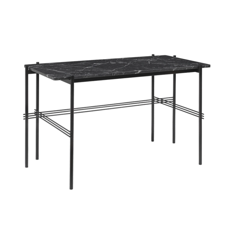Bureau TS DESK Marbre Marquina noir GUBI