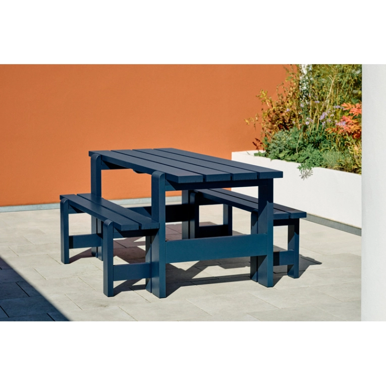 Table extérieur Table WEEKDAY L 180 Bleu acier HAY
