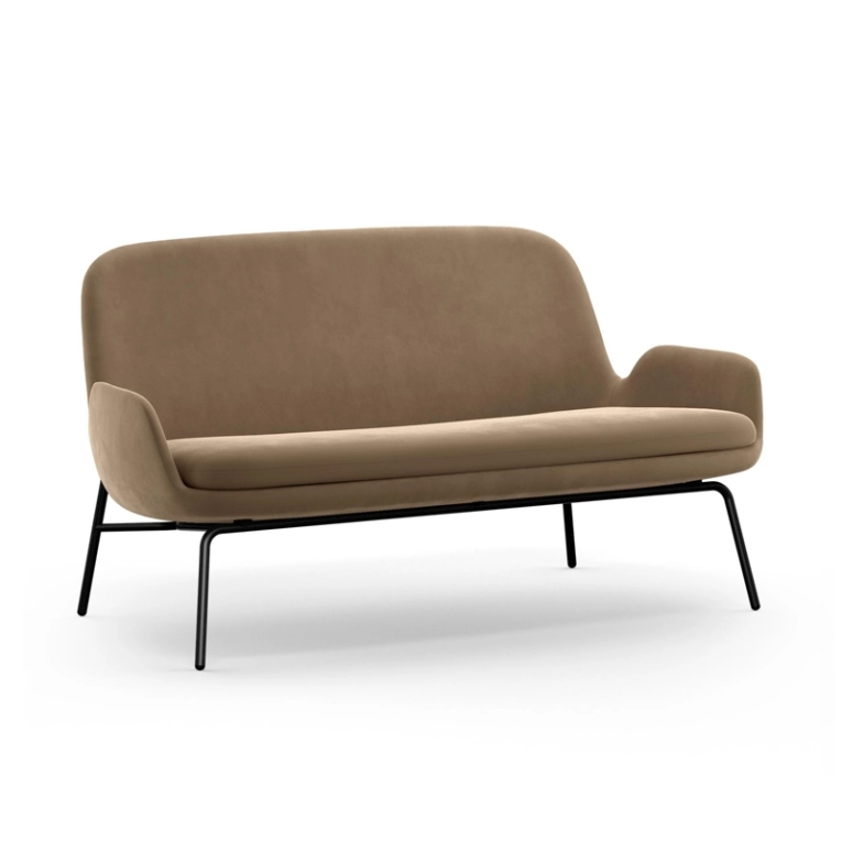 Canapé ERA SOFA pieds acier City Velvet 77 Normann Copenhagen