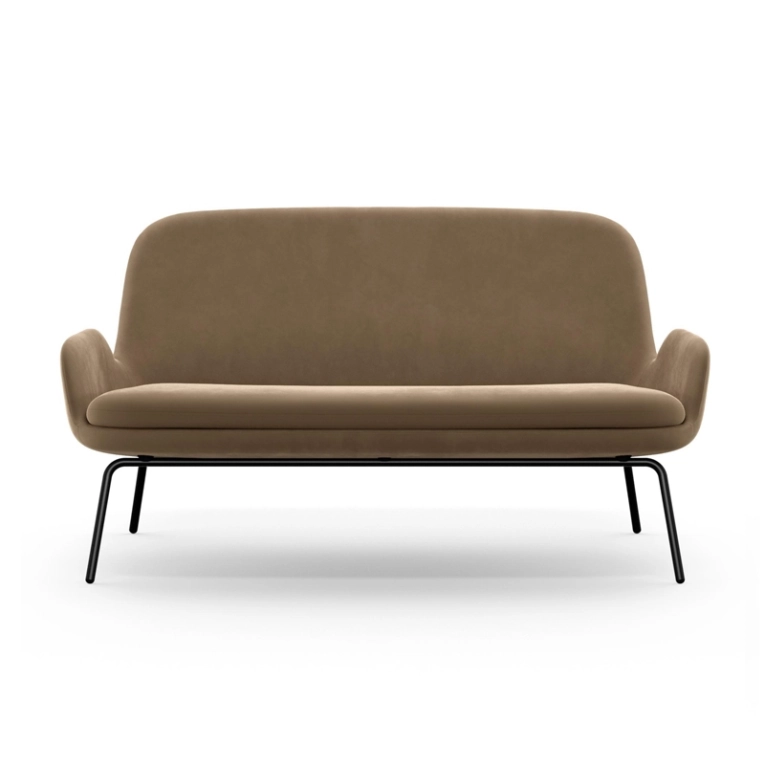 Canapé ERA SOFA pieds acier City Velvet 77 Normann Copenhagen