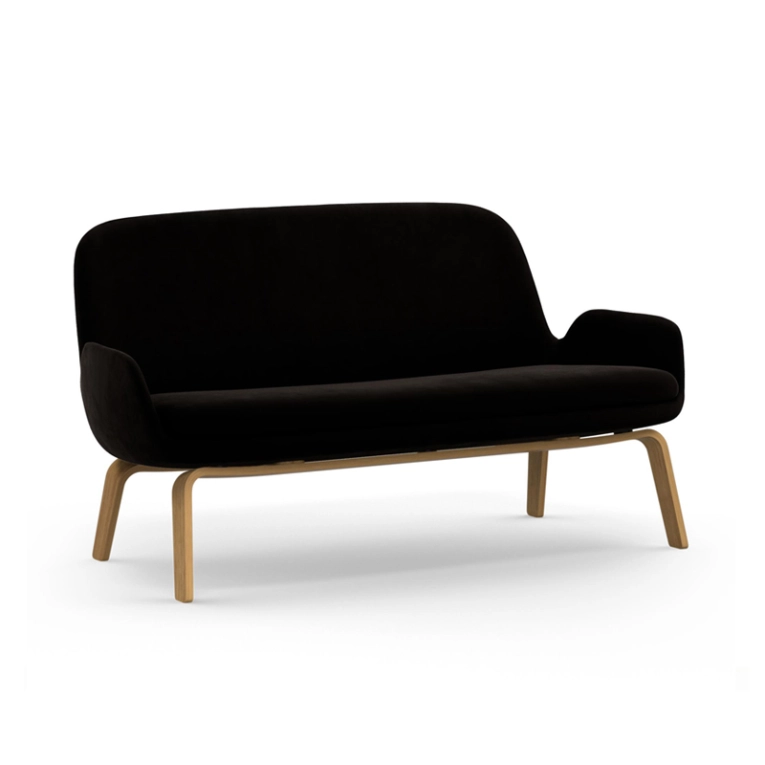Canapé ERA SOFA pieds bois City Velvet 95 Normann Copenhagen