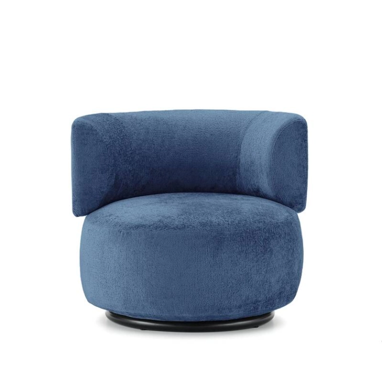 Fauteuil K-WAIT Chenille Chenille bleu ciel KARTELL