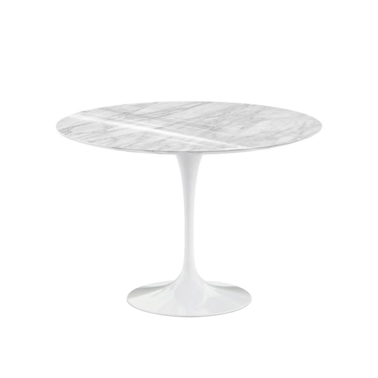 Table SAARINEN Ø 107 Marbre Statuarietto brillant KNOLL