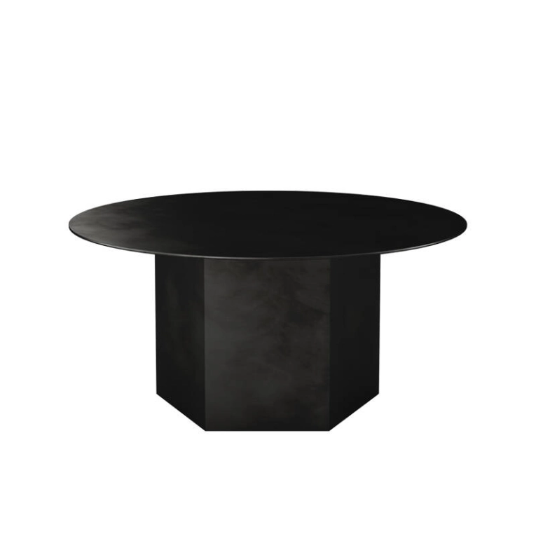 Table basse EPIC STEEL Ø 80 Noir Minuit GUBI