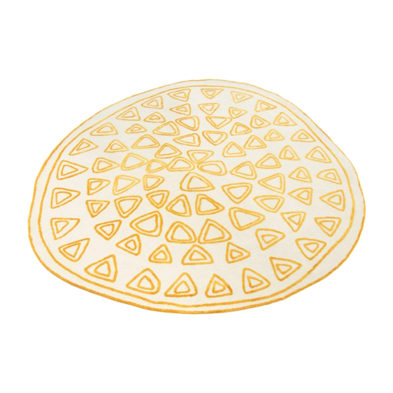 Tapis Tapis NAÏF TRIANGLES Jaune CC-TAPIS