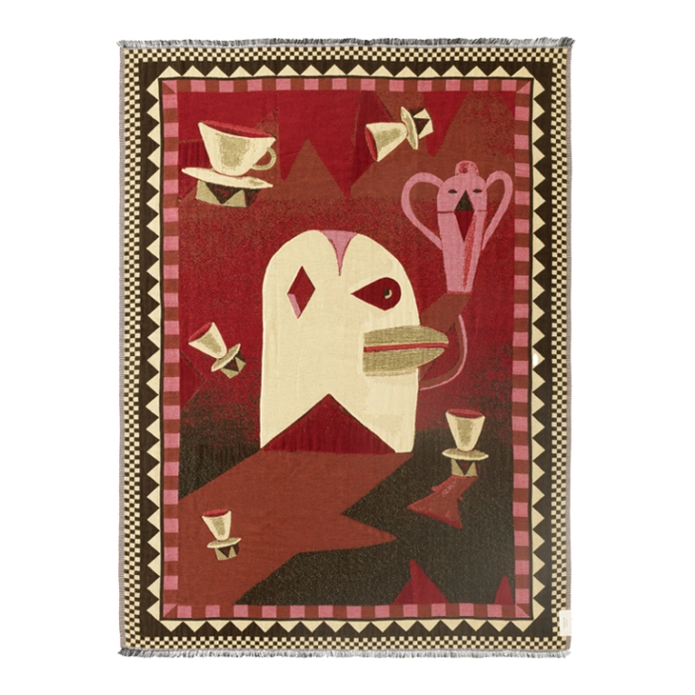 Plaid Plaid MOMENTO JH46 Rouge aube AND TRADITION