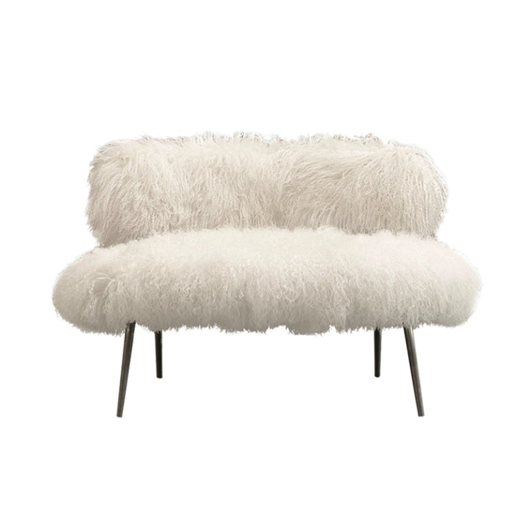 Fauteuil NEPAL MAMA Mongolia blanc BAXTER MADE IN ITALY