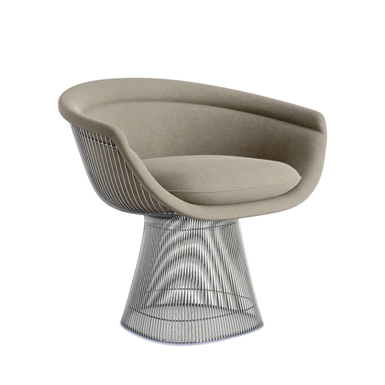 Fauteuil PLATNER LOUNGE Silver KNOLL