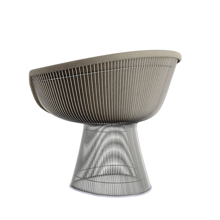 Fauteuil PLATNER LOUNGE Silver KNOLL