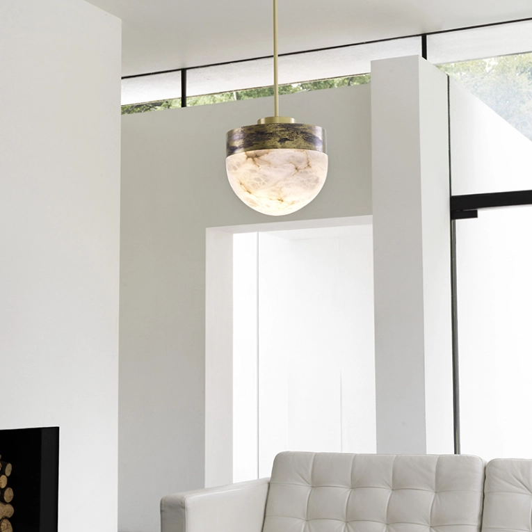 Suspension LUCID 300 Laiton satiné CTO LIGHTING