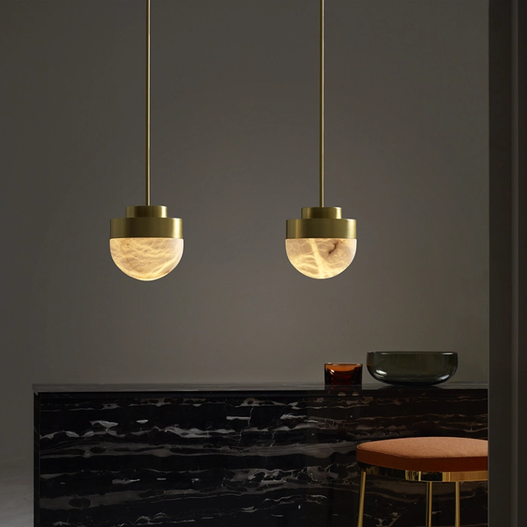 Suspension LUCID 200 Laiton satiné CTO LIGHTING