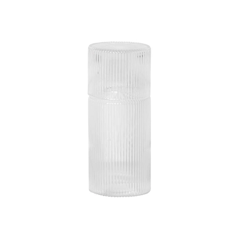 Carafe & verre Set carafe et verre RIPPLE Transparent FERM LIVING