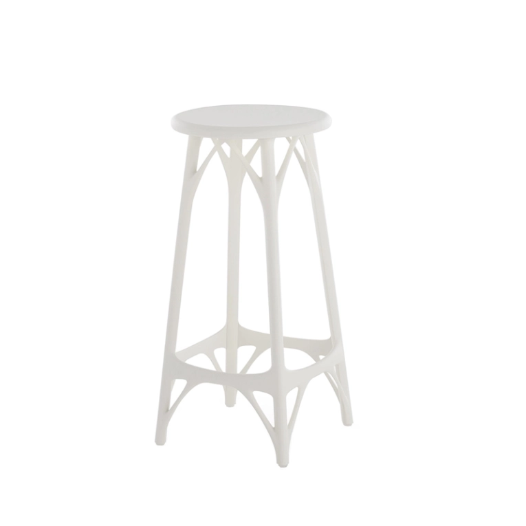 Tabouret haut A.I. STOOL LIGHT H 65 Blanc KARTELL