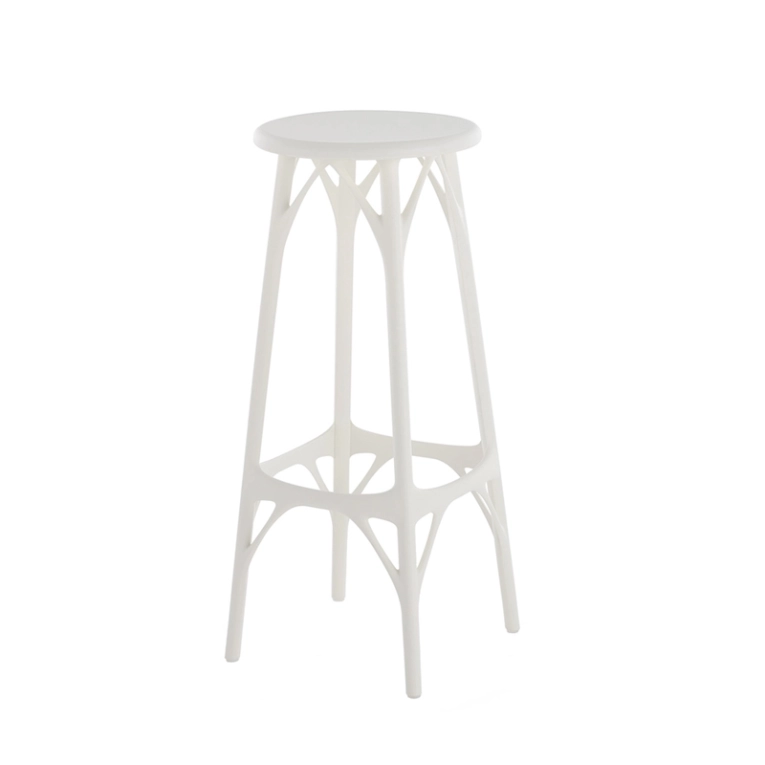 Tabouret haut A.I. STOOL LIGHT H 75 Blanc KARTELL