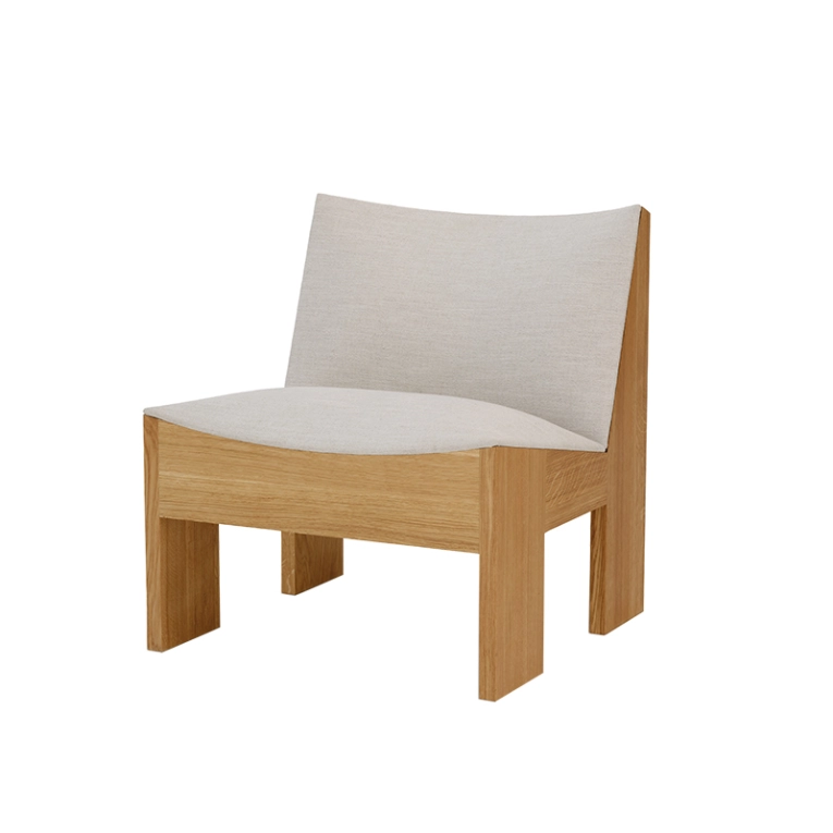 Fauteuil TENON Chêne/ Ruskin Quill NEW WORKS