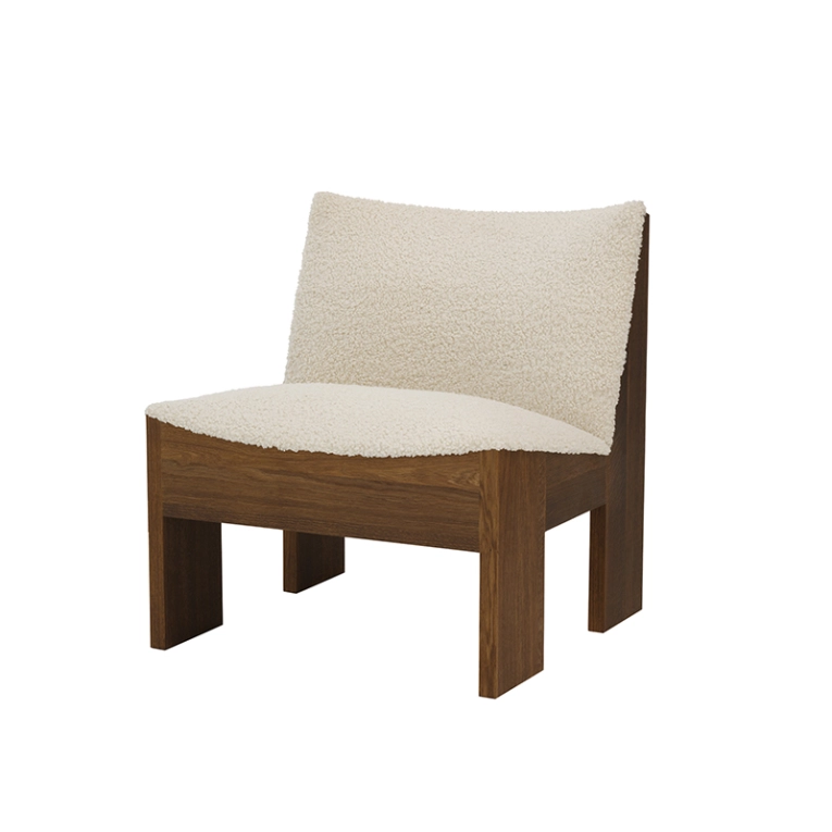 Fauteuil TENON Chêne fumé/ Drake Spacedust NEW WORKS