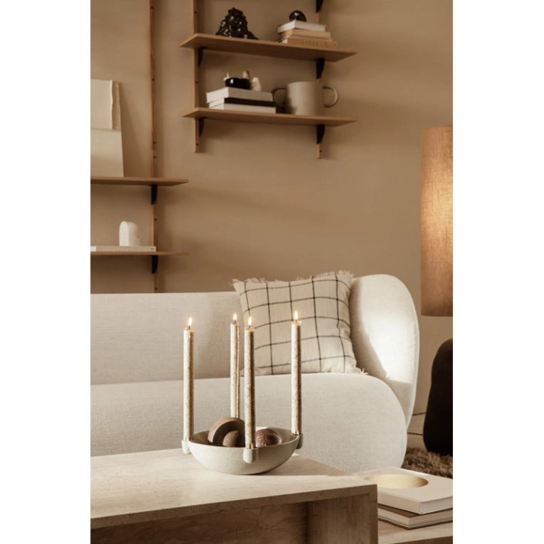 Canapé RICO 3 places Bouclé Sable FERM LIVING