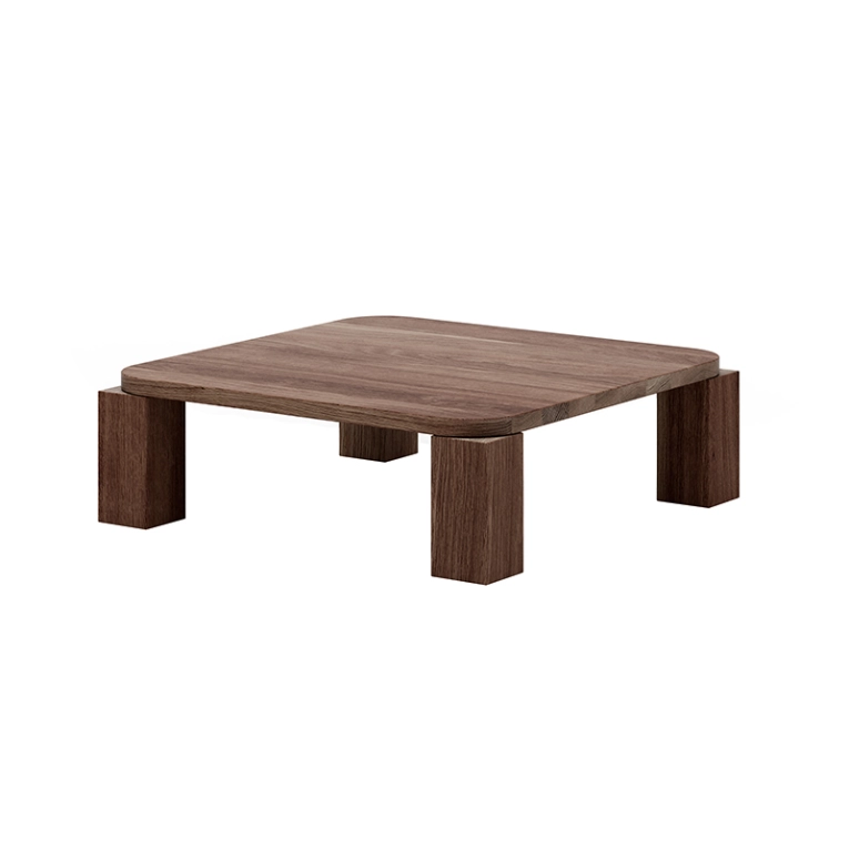 Table basse ATLAS 82x82 Chêne fumé NEW WORKS