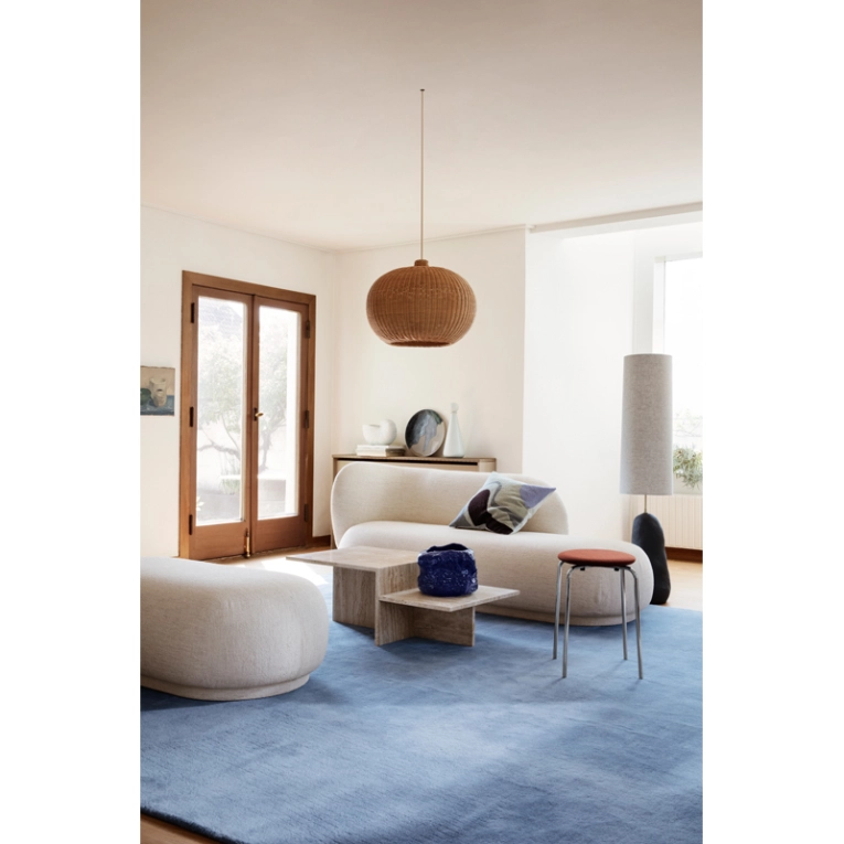 Canapé RICO DIVAN Bouclé Blanc cassé FERM LIVING