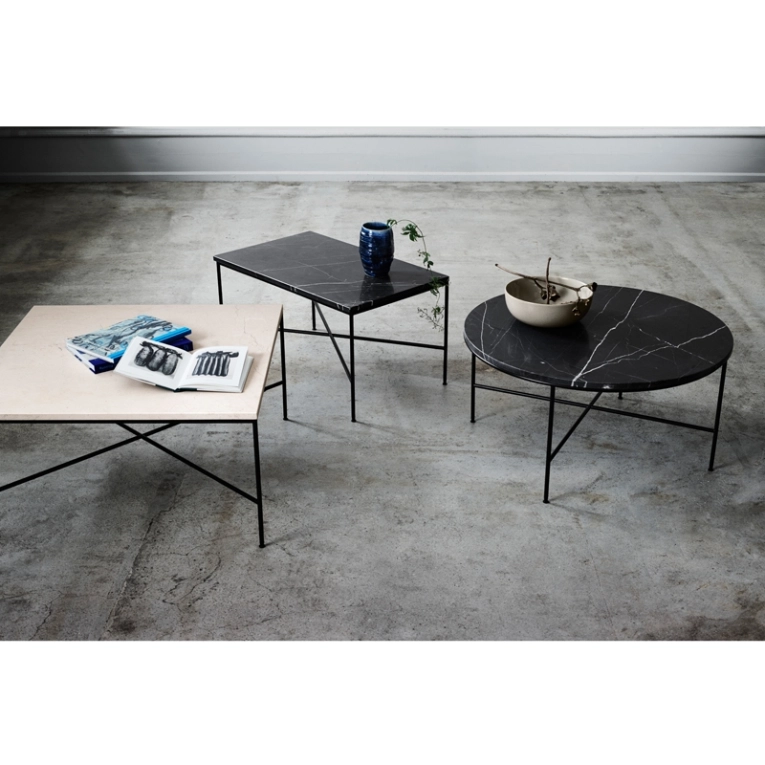 Table basse PLANNER Ø 80 Charbon FRITZ HANSEN