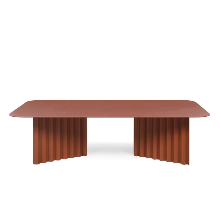 Table basse PLEC large acier Terracotta RS BARCELONA