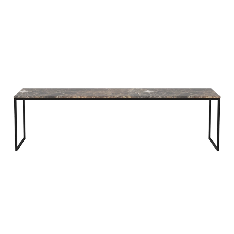 Table basse COMO 160x44 Marbre marron BOLIA