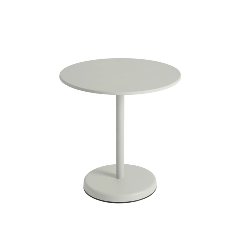 Table extérieur LINEAR STEEL CAFE Ø 70 Gris MUUTO