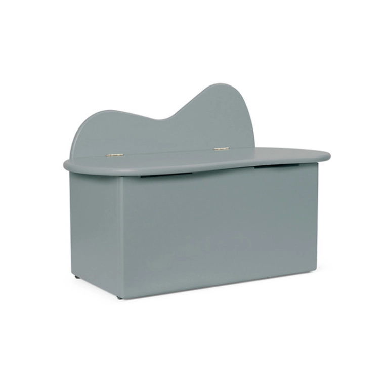 Rangement enfant Banc rangement SLOPE Bleu storm FERM LIVING
