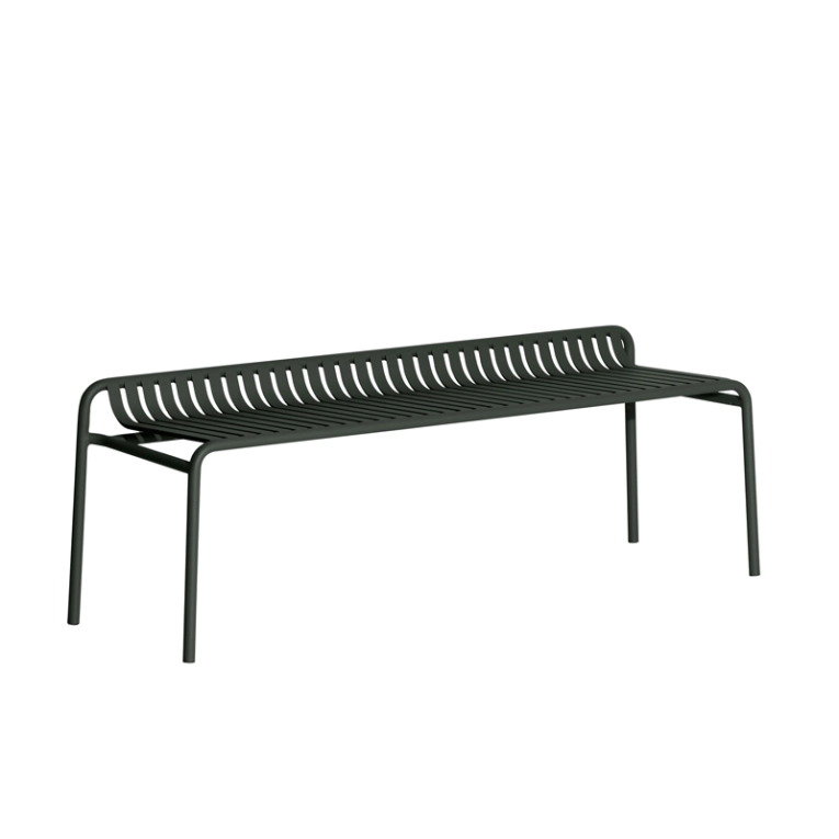 Banc extérieur WEEK-END sans dossier Vert bouteille PETITE FRITURE