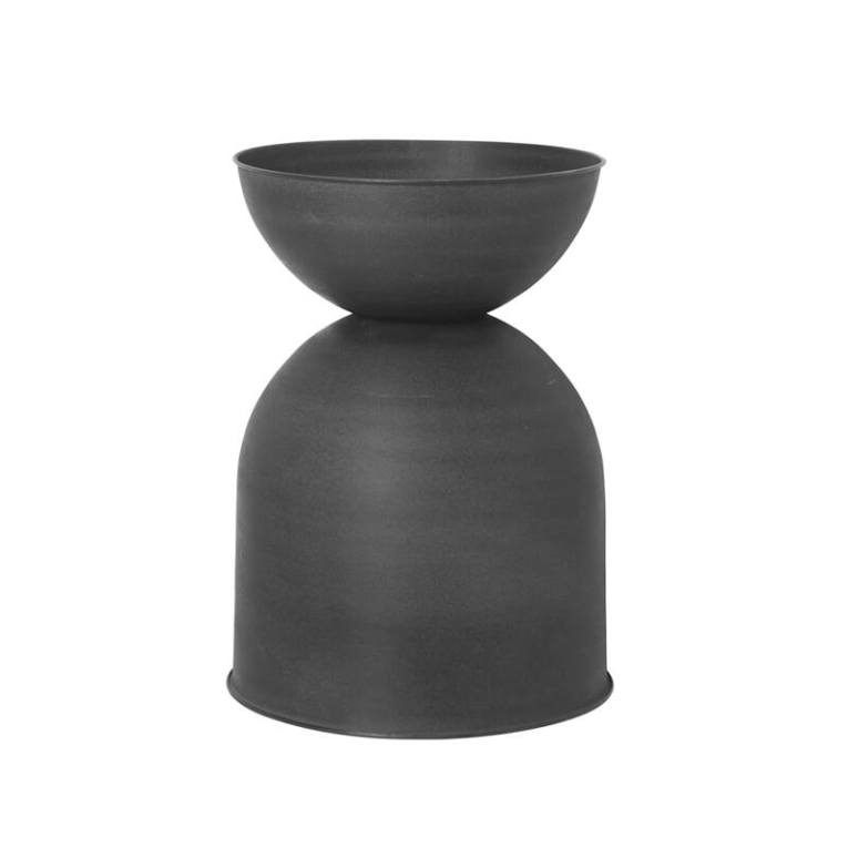 Pot et jardinière Pot HOURGLASS L Noir FERM LIVING