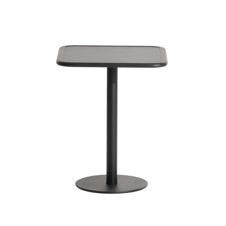 Table extérieur WEEK-END carrée Noir PETITE FRITURE