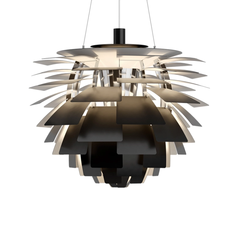 Suspension PH ARTICHOKE Ø72 Noir LOUIS POULSEN