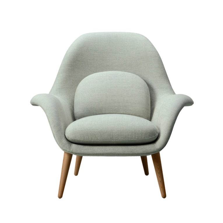 Fauteuil SWOON LOUNGE Vert pastel 132 FREDERICIA