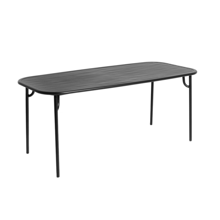 Table extérieur WEEK-END rectangulaire Noir PETITE FRITURE
