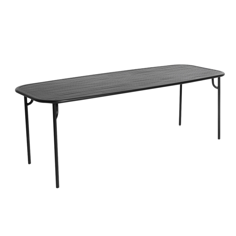 Table extérieur WEEK-END rectangulaire Noir PETITE FRITURE