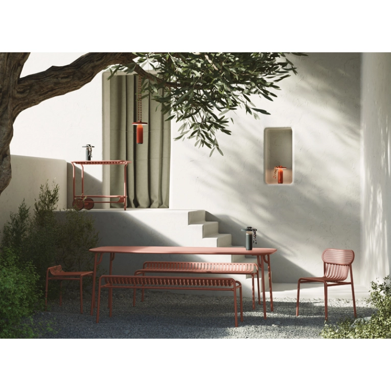 Table extérieur WEEK-END rectangulaire Corail PETITE FRITURE