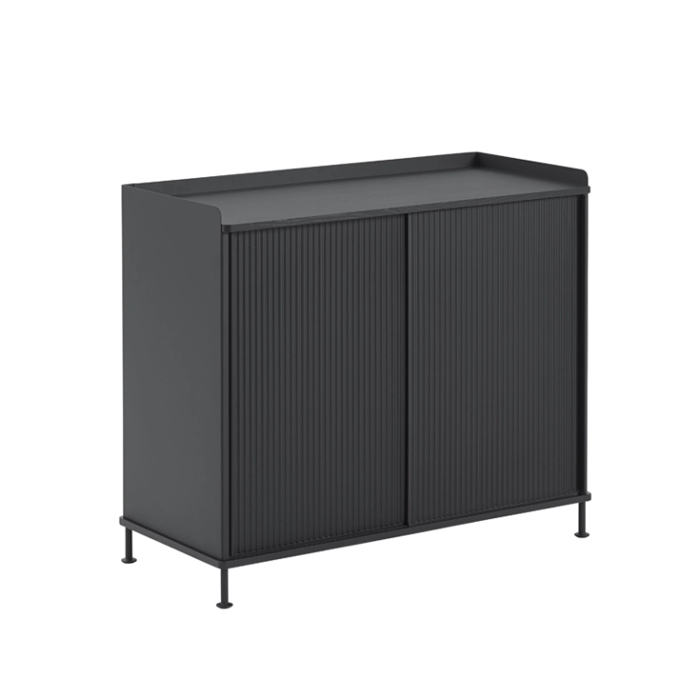 Meuble de rangement ENFOLD Buffet L 100 Noir MUUTO