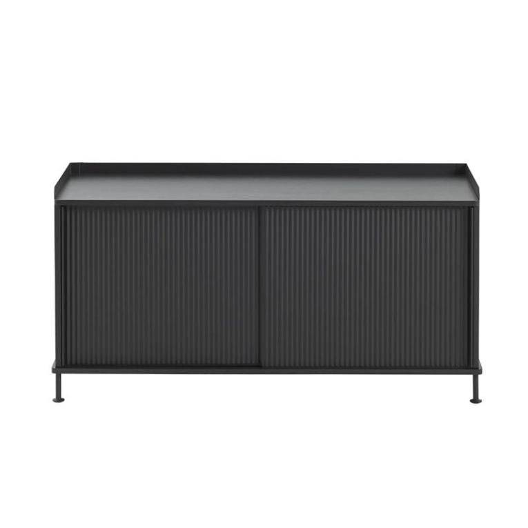 Meuble de rangement ENFOLD Buffet L 124 Noir MUUTO