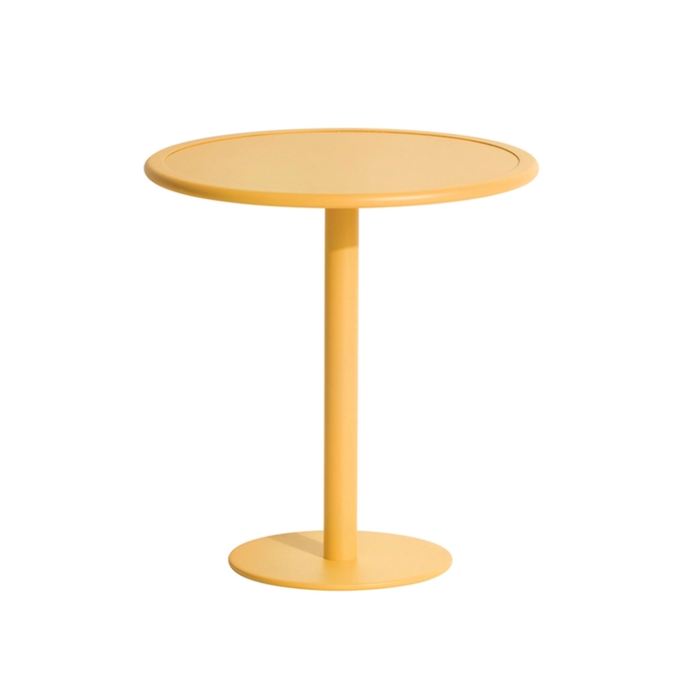 Table extérieur WEEK-END ronde Safran PETITE FRITURE