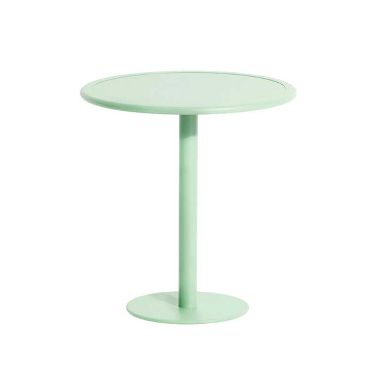Table extérieur WEEK-END ronde Vert pastel PETITE FRITURE