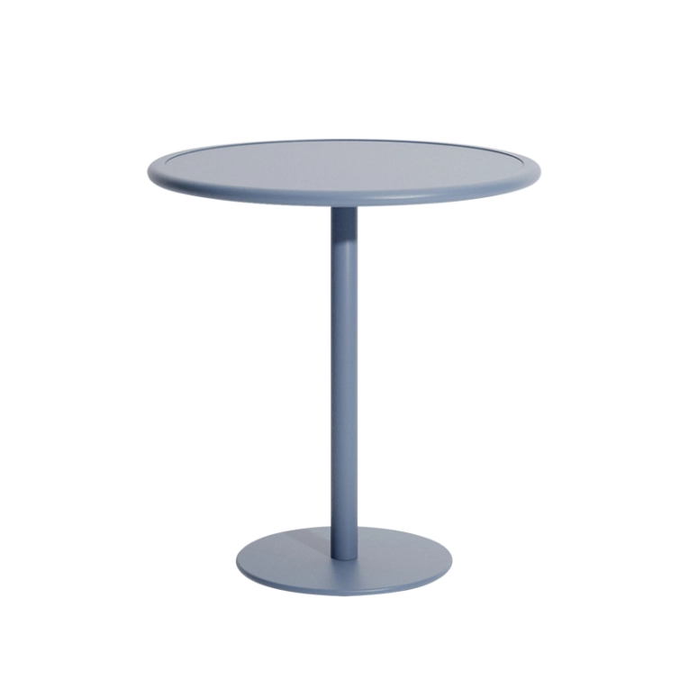 Table extérieur WEEK-END ronde Bleu pigeon PETITE FRITURE