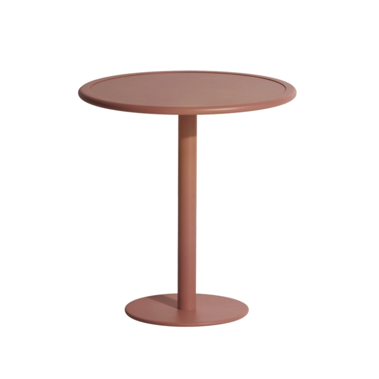 Table extérieur WEEK-END ronde Terracotta PETITE FRITURE