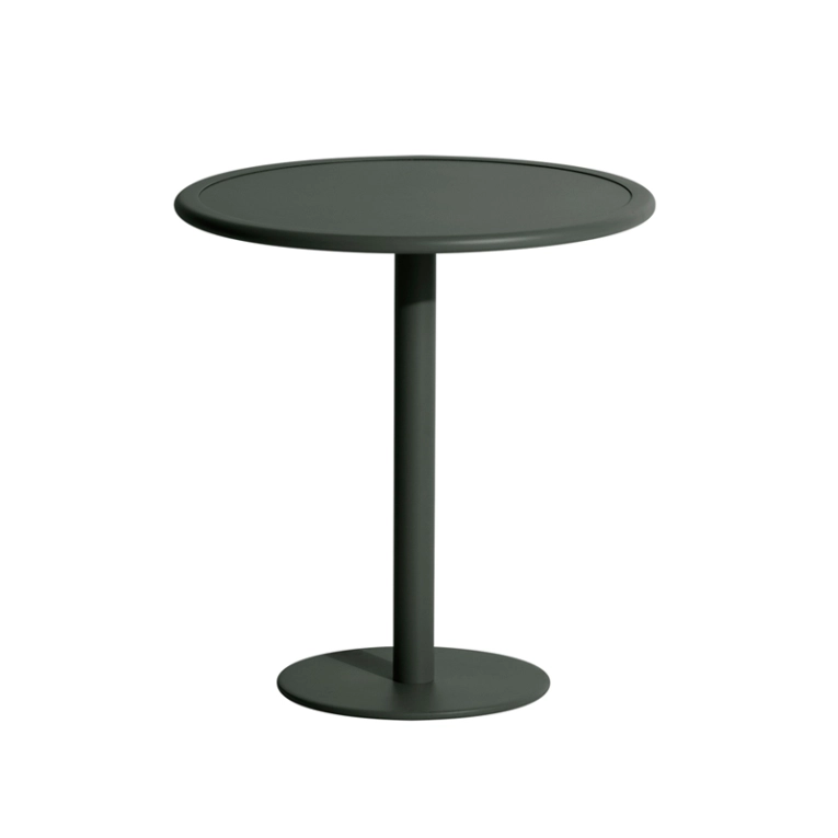 Table extérieur WEEK-END ronde Vert bouteille PETITE FRITURE