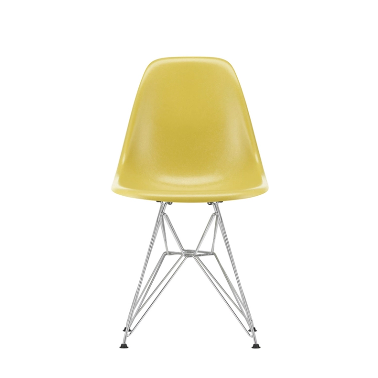 Chaise EAMES FIBERGLASS CHAIR DSR Ocre clair Eames VITRA